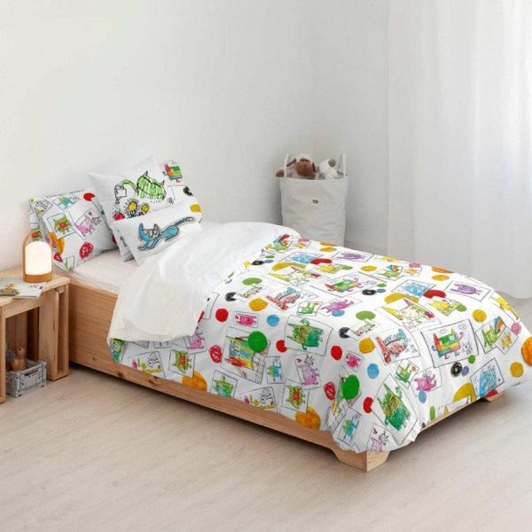 Housse de Couette Decolores Indiana Multicouleur 140 x 200 cm Supply