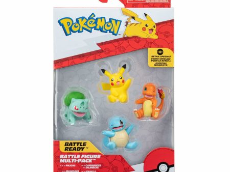 Figurine Pokémon Kanto 5 cm 4 Pièces For Discount