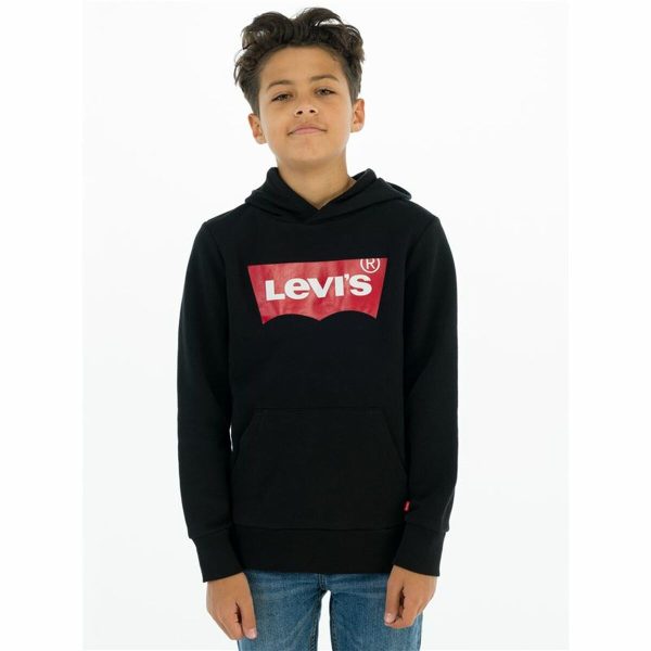 Sweat à capuche enfant Levi s Noir For Cheap