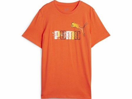 T shirt à manches courtes Enfant Puma Ess+ Futureverse Orange Fashion