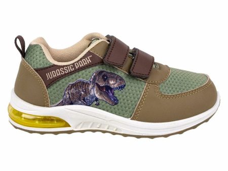 Baskets LED Jurassic Park Velcro Vert Hot on Sale