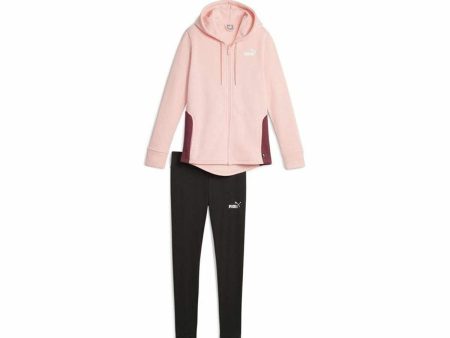 Survêtement Femme Puma Metallic Track Noir Rose Hot on Sale