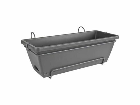 Pot Elho 50 cm Anthracite polypropylène Plastique Rectangulaire Supply