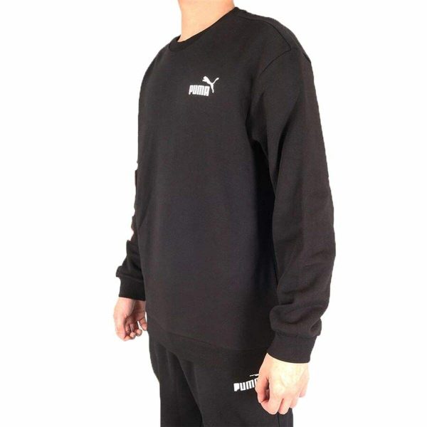 Sweat sans capuche homme Puma Repeat Graphic  Noir on Sale