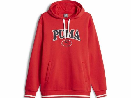 Sweat à capuche homme Puma Squad Fl Rouge Online now