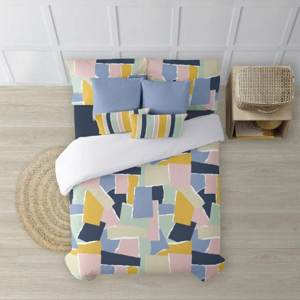 Housse de Couette Decolores Jena Multicouleur 200 x 200 cm Online