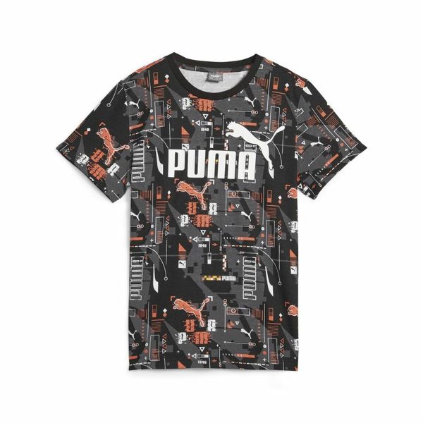 T shirt à manches courtes Enfant Puma Ess+ Futureverse Aop Noir For Cheap