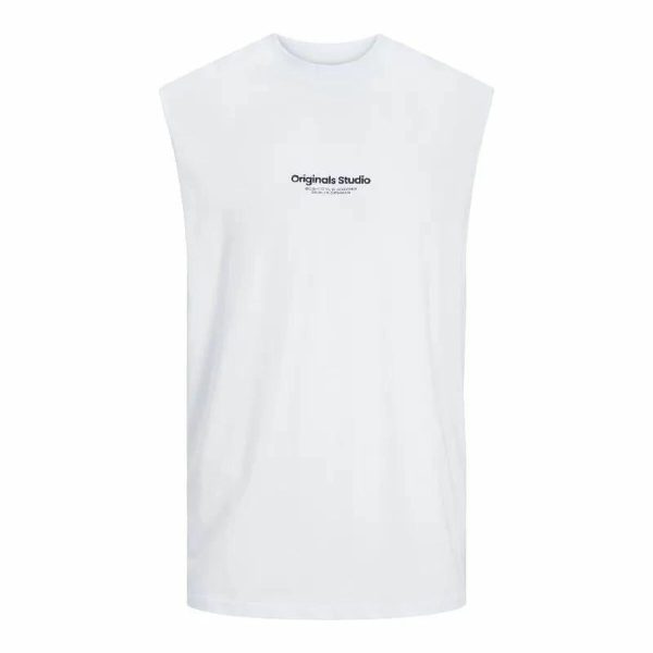 Maillot de Corps sans Manches pour Homme Jack & Jones  Jovesterbro Blanc on Sale