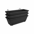 Pot Elho 50 cm Anthracite polypropylène Plastique Rectangulaire Supply