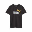 T shirt à manches courtes Enfant Puma Ess+ 2 Col Logo Noir Online