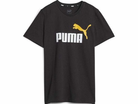 T shirt à manches courtes Enfant Puma Ess+ 2 Col Logo Noir Online