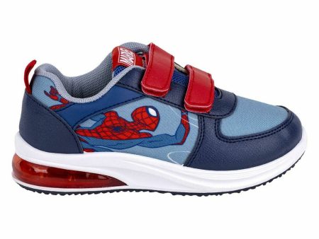 Baskets LED Spider-Man Velcro Bleu Fashion