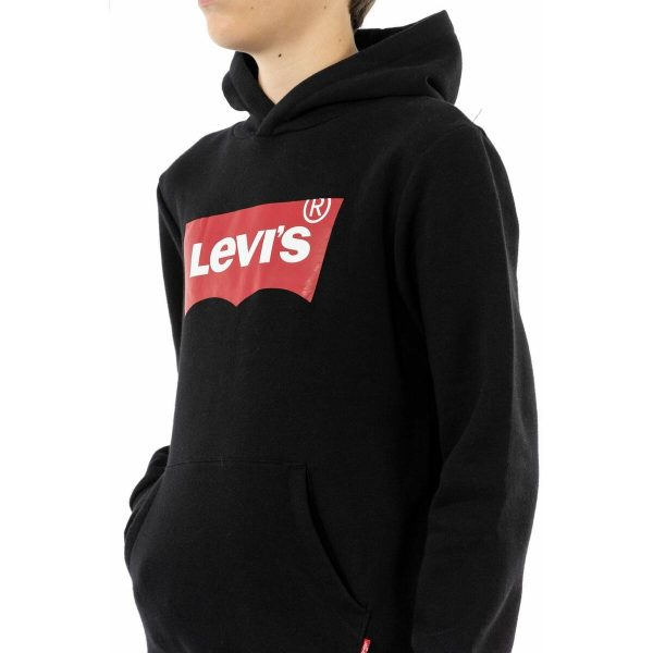 Sweat à capuche enfant Levi s Noir For Cheap