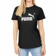 T-shirt à manches courtes femme Puma LOGO TEE 586774 01 Noir For Cheap