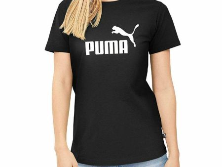 T-shirt à manches courtes femme Puma LOGO TEE 586774 01 Noir For Cheap