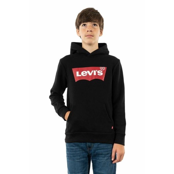 Sweat à capuche enfant Levi s Noir For Cheap