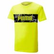 T shirt à manches courtes Enfant Puma Active Sports Graphic Jaune on Sale